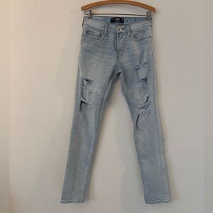 Hollister Ripped Stacked Skinny Jeans